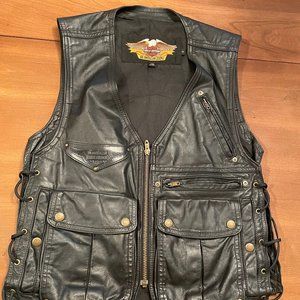 Genuine Harley Davidson leather vest for men